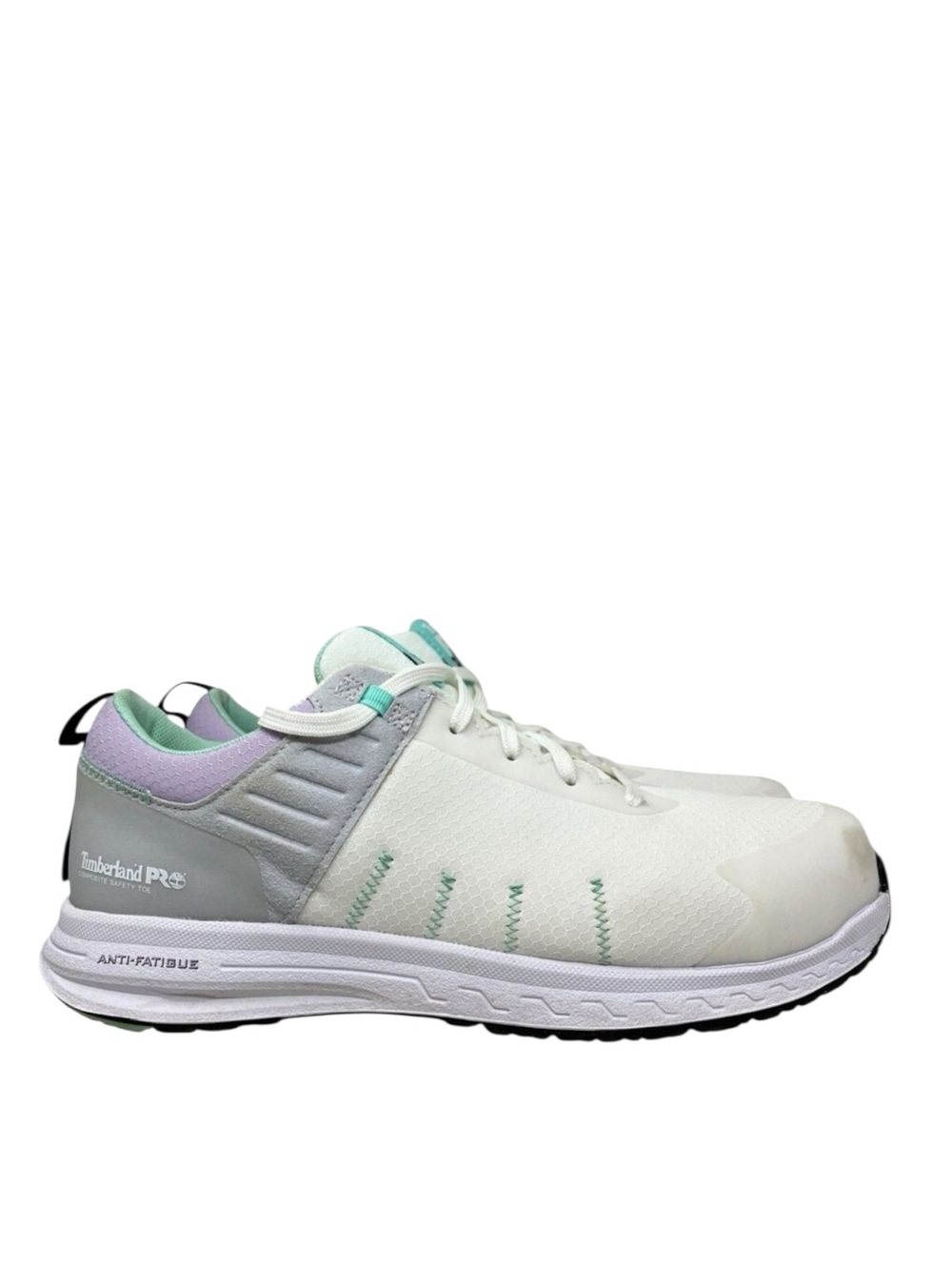 Timberland PRO Composite Toe Sneakers 8.5 White Overdrive Grey Safety